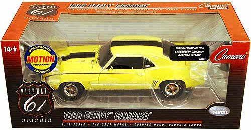 No412ミニカー1/18箱ありBALDWIN MOTION CAMARO 1969 Chevrolet Camaro Baldwin Motion - Escala 1:18 - Highway 61